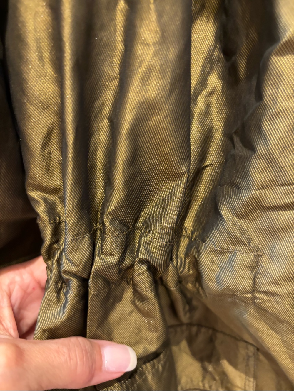 Burberry Brit Women's Olive Green / gold sheen Lightweight utility jacket - Picture 12 of 16